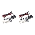 thumbnail image 1 of ziyahi Plastic Bumper Lamp Adjustable Spotlight Lightweight Searchlight LED Light with Bracket DIY Accessories Upgrade Kit One for Two 2Set, 1 of 6