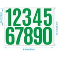 thumbnail image 2 of 6 Sheets Mailbox Numbers Stickers, 0-9 Large 3 inch Mailbox Self Adhesive Vinyl Waterproof Number Stickers for Crafts Outdoor Sign Wall Mailbox Windows Doors Car Poster Board Businesses (Multicolour), 2 of 7
