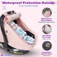 thumbnail image 4 of Waterproof Baby Car Seat Cover, Windproof Carseat Cover for Babies, Keeps babies Warm & Comfy, 4 of 7