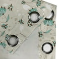 thumbnail image 4 of Ambesonne Floral Grommet Curtain, Romantic Little Hearts, 50" x 72", Turquoise Brown Beige, 4 of 6