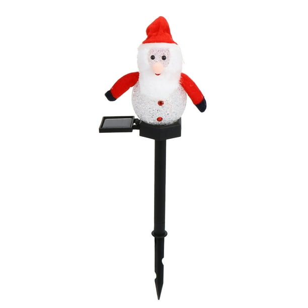 EeaseMX 1 lámpara solar de modelado de Papá Noel para decoración de jardín (roja)