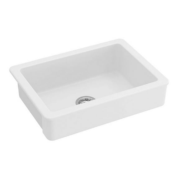 CoSoTower 24"L x 19" W Farmhouse/Apron Front White Kitchen Sink