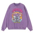 thumbnail image 4 of Sudadera con capucha de algodón para hombre, estilo vintage, desgastada, con diseño de esqueleto de noche maravilloso, mariposa y olas, ropa informal de gran tamaño, 4 of 5