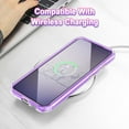 thumbnail image 7 of Petocase for Samsung Galaxy S23 5G Case,[2 Tempered Glass Screen Protector + 2 Camera Lens Protector ] Fashion Marble Pattern Slim Rugged Shockproof Protective Phone Cover,White Purple, 7 of 7