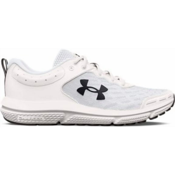 Under Armour Men's Charged Assert 10 Wide (4E) Running Shoe White/Black/Black - 3026176-102