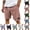 02# Red, variant on Men's Organic Stretch Corduroy Shorts Elastic Waist Drawstring Casual Summer Beach Lounge Shorts with Pockets Gray XL