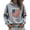Grey, variant on Hooded Sweatshirt for Women American Flag Jet Plane 250 Years Defending Liberty Letter Graphic Printed Long Sleeve Drawstring Pocket Waffle Knit Casual Winter Pullover Tops