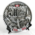 thumbnail image 1 of 01-0120 - CANADA SOUVENIR LANDMARK PLATE 8IN PEWRET, 1 of 1