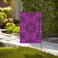 thumbnail image 2 of ZNDUO Purple Triangle Mosaic Pattern Garden Flag, 28"x40" Double Sided Polyester Flag for Garden Farmhouse Patio Home Decor, 2 of 8