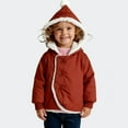 thumbnail image 2 of Posijego Girls Christmas Jackets Fleece Lined Long Sleeve Hooded Little Girl Fuzzy Warm Winter Outerwear, 2 of 5