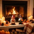 thumbnail image 4 of Tyidzon 2 Pcs Fall Gnome Decorations, Thanksgiving Wooden Tabletop Figurines for Shelf and Autumn Harvest Home Decor, 4 of 6