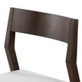 thumbnail image 4 of Plank+Beam Solid Wood Dining Chair Frame (2 Pack), Walnut with Cream Cushion, 4 of 10