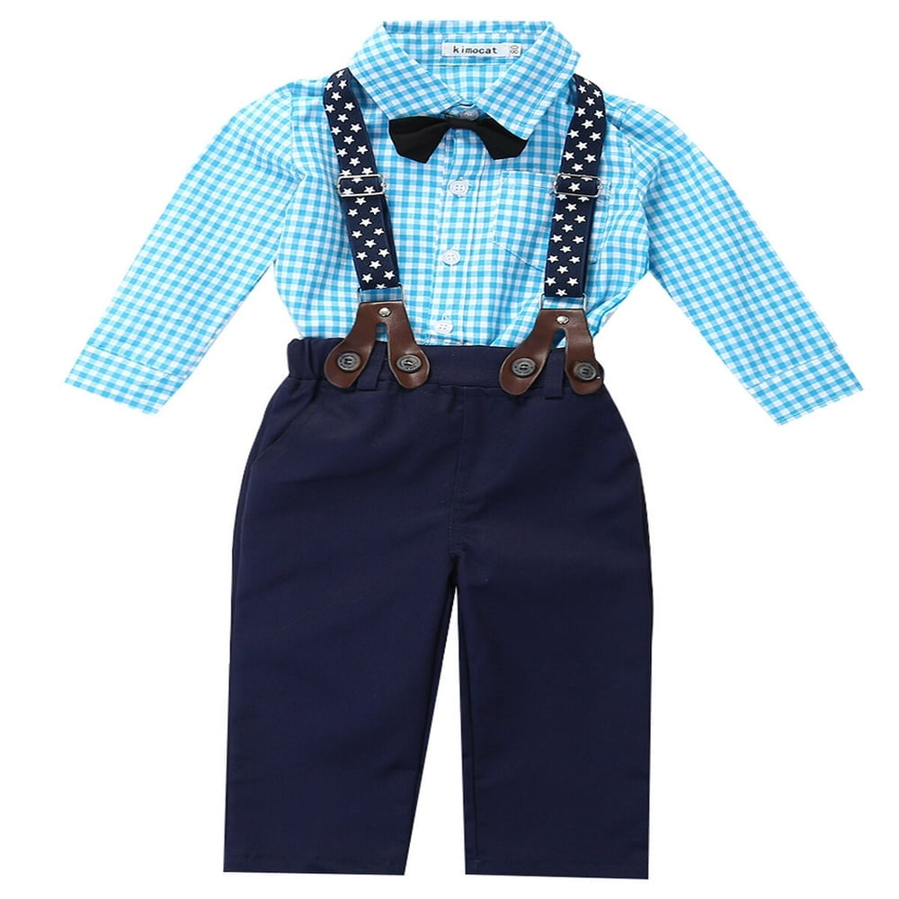 Baby boy suspender bow tie outfit sale