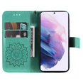 thumbnail image 7 of Elepower for Galaxy S23 Case with Card Holder, Embossed Magnetic Wallet Soft TPU + PU Leather Cover with Practical Bracket + Detachable Hand Strap Shockproof Protective Shell, Green, 7 of 7