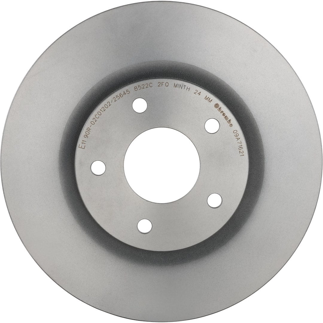 Brembo KT00965; Brake Kit; Ceramic Brake Pads; 296 MM UV Coated Solid High Carbon Cast Iron One Piece Rotor; With Rotors/ Pads/ Pad Wear Sensor/ Pad Shims/ Brake Lubricant/ Spring/ Mounting Hardware