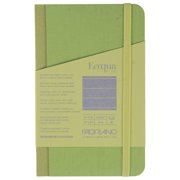 Fabriano Ecoqua Plus Fabric-Bound Notebook, 3.5 x 5.5, Lined, Lime