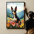 thumbnail image 4 of Toy Fox Terrier Dog Canvas Wall Art for Living Room, Funny Bathroom Wall Decor, Colorful Animal Painting Gift for Kid Teen Men, 4 of 4