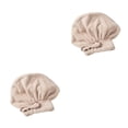 thumbnail image 4 of Bearachild Toalla de secado de cabello absorbente de agua para mujer, gorro de baño ajustable portátil, gorro de ducha de estilo informal con Tipo 5 2Conjunto, 4 of 6