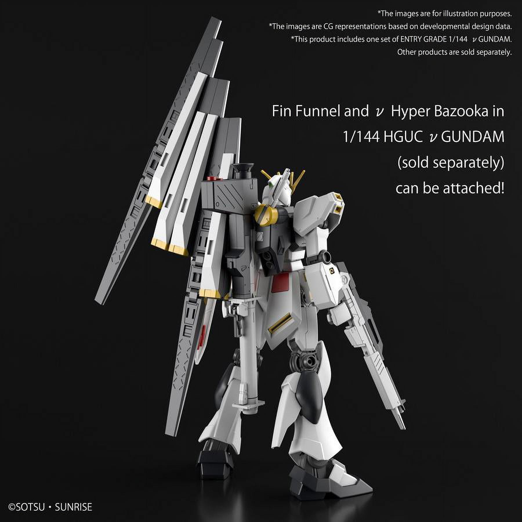 Bandai Gundam Universal RX-93 V Gundam Entry Grade 1/144 - Walmart.com