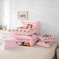 thumbnail image 6 of Manfei Xmas Monogrammed B Bedding Comforter Set 7 Pieces for Kids, Happy New Year Full Bedding Set, Glitter Sequin Print Reversible Fitted Sheet Flat Sheet, Breathable Home Decor, 6 of 8