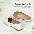 thumbnail image 4 of Zapatos de Vestir para Niña DREAM PAIRS Bailarinas Blancas Slip-on Talla 13, 4 of 6