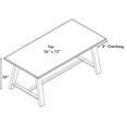 thumbnail image 7 of KFI Studios Urban Loft 6' x 3' Dining Table, Solid Wood Espresso Top, 7 of 7