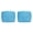 Turquoise, variant on Beistle White Plain Square Shaped Paper Lanterns, 8"