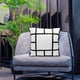 thumbnail image 5 of Funda de almohada con panel en blanco para sublimación, 40 x 40 cm, color negro y decoración 13 rejillas, 5 of 9