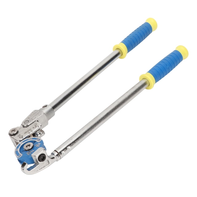 Dobladora de tubos manual de 5/16 pulg., ángulo de curvatura de 180 grados, herramienta ergonómica de acero inoxidable.