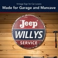 thumbnail image 6 of American Art Decor Jeeps Willy's Metal Sign 30" - Vintage Wall Art for Garage & Game Room, 6 of 9