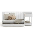 thumbnail image 3 of Graco Teddi 5-in-1 Convertible Baby Crib and Changer with Drawer, White, 3 of 11