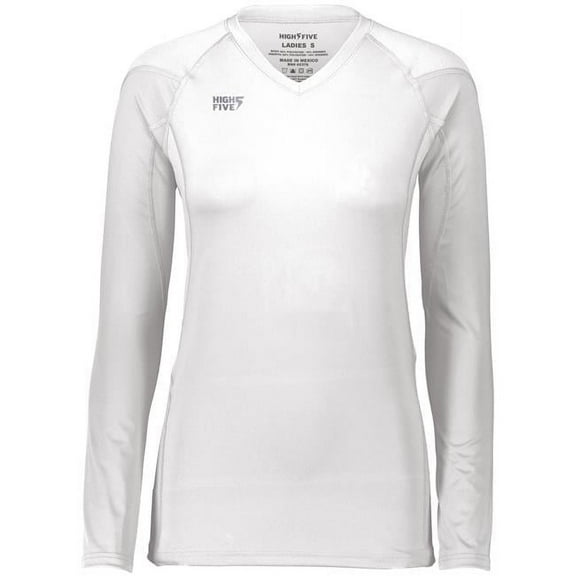 Ladies Truhit Long Sleeve Jersey, White - 3XL