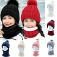 thumbnail image 1 of Cheers.US Women Winter Beanie Hat, Warm Fleece Lined Knitted Soft Ski Cuff Cap with Pom Pom Cold-proof Outdoor Knitted Hat, 1 of 7