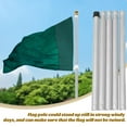 thumbnail image 2 of IFANLANDOR Mât de Drapeau en Métal Acier Inoxydable pour Rassemblements Extérieurs 1ensemble, 2 of 6
