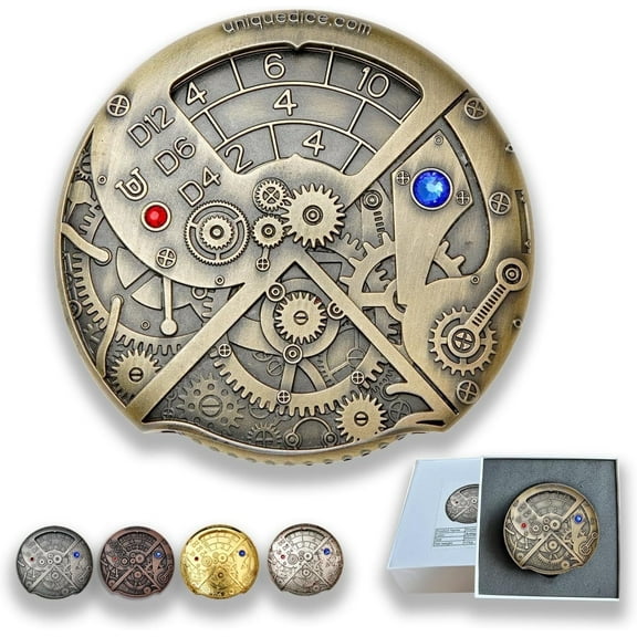 Skull Bone Metal Polyhedral Dice Set for DND, D&D, MTG, RPG Table Games