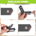 thumbnail image 5 of WORKPRO Ceramic Safety Box Cutter Includes 2 Blades, Built-In Magnetic, Small Package Opener, Coupon Cutter, Auto-retractable, Gray, 5 of 6