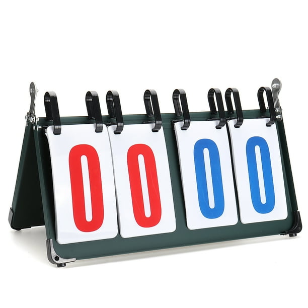 Portable Flip Scoreboard Tabletop Sports Basketball Scorer Tennis Game