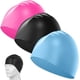 thumbnail image 1 of Pieces Gorros de natación de Silicona, Unisex, Impermeables, Resistentes, elásticos, adecuados para nadadores con Cabello Largo, Grueso o Rizado, Adecuados para niños, Mujeres, Hombres, 1 of 8
