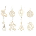 thumbnail image 5 of Chritsmas Pendant Exquisite Decorative Adorable Xmas Tree Carving Wooden Decoration for Party, 5 of 8