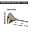 thumbnail image 3 of Perilla Home Set of 6 Knobs for Cabinet & Drawers Mother of Pearl Knobs Decorative Vintage Knobs for Home Kitchen Cabinet Hardware Cupboard Door Dresser Wardrobe & Drawer Pulls (Nora), 3 of 4