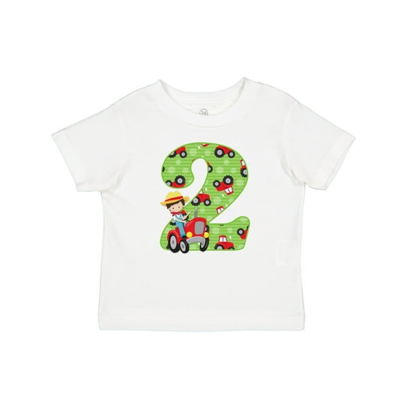 Inktastic Tractor Boy 2nd Birthday Boys Baby T-Shirt
