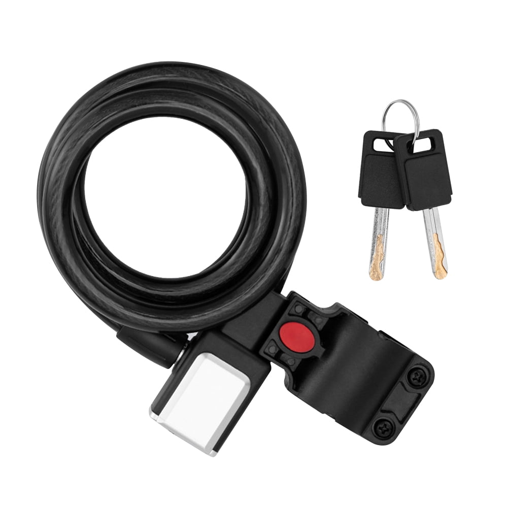 Security Bike Portable Bicycle Lock Cable Anti-Theft Scooter Safety Cycling ~ 