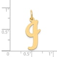 thumbnail image 3 of 14K Yellow Gold Charm Pendant Themed 22 mm 12-17 Large Script Initial I, 3 of 3