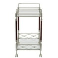 thumbnail image 4 of Scranton & Co Serving Cart in Nickel Brush, 4 of 4