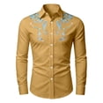 thumbnail image 5 of Gunia Western Cowboy Shirts For Boys Long Sleeve Print Shirt Tops Casual Button Up Blouse Youth Boys Tshirts Yellow 6-7 Years, 5 of 5