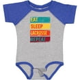 thumbnail image 3 of Inktastic Lacrosse Player Eat Sleep Lacrosse Repeat Boys or Girls Baby Bodysuit, 3 of 5