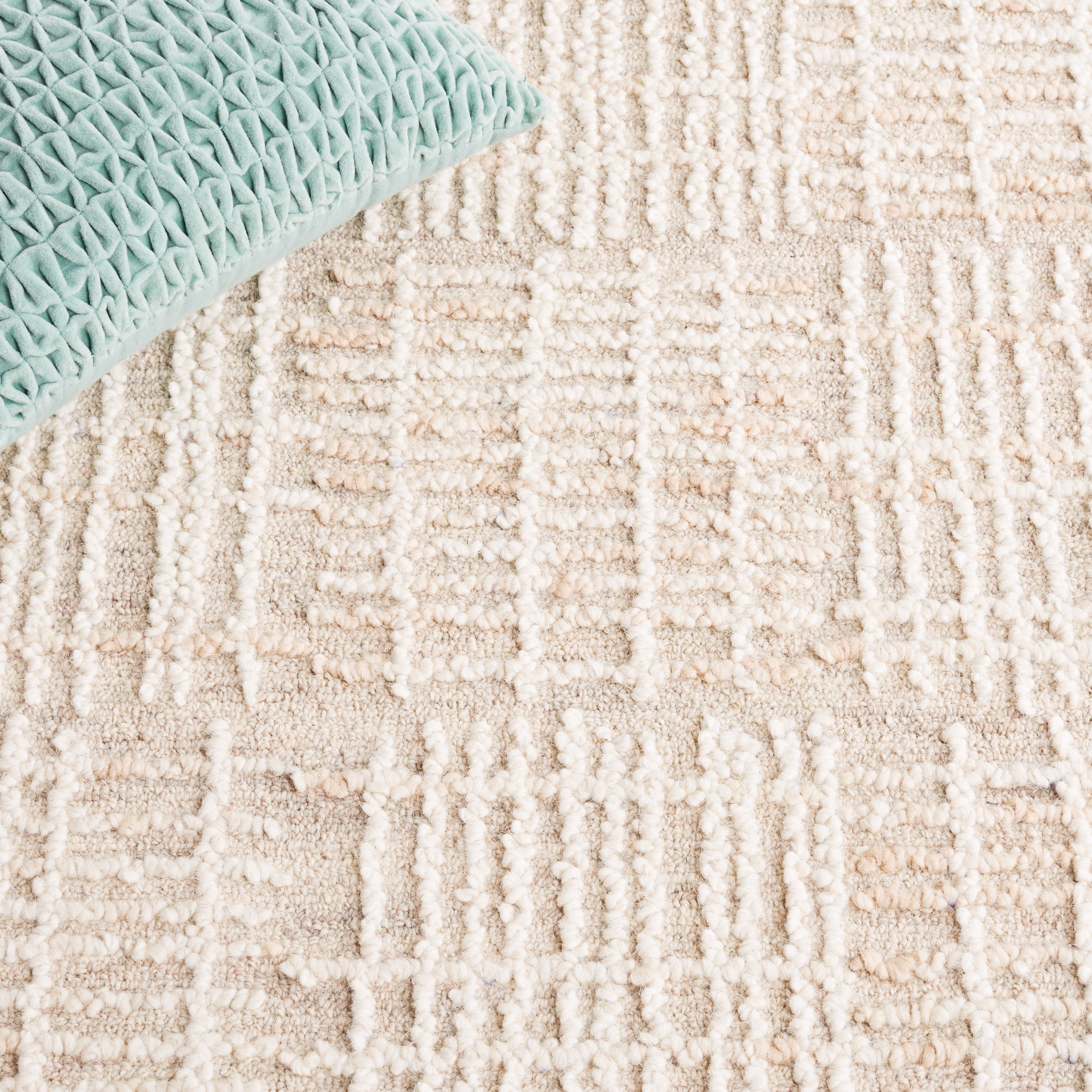 SAFAVIEH Abstract Milan Striped Area Rug, Light Brown/Ivory, 5' x 8'