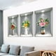 thumbnail image 4 of Calcomanías con efecto de plantas en maceta para pasillos, escaleras, pintura decorativa, mural de plantas y flores para pared de hotel y restaurante., 4 of 4