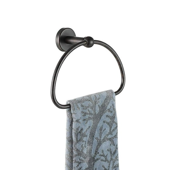 Jqk Anillo De Toalla Bronce Frotado Con Aceite Soporte De Toalla De Medio Anillo De Acero Inoxidable Para Baño Montaje En Pared Orb De 7 Pulgadas Tr160-Orb