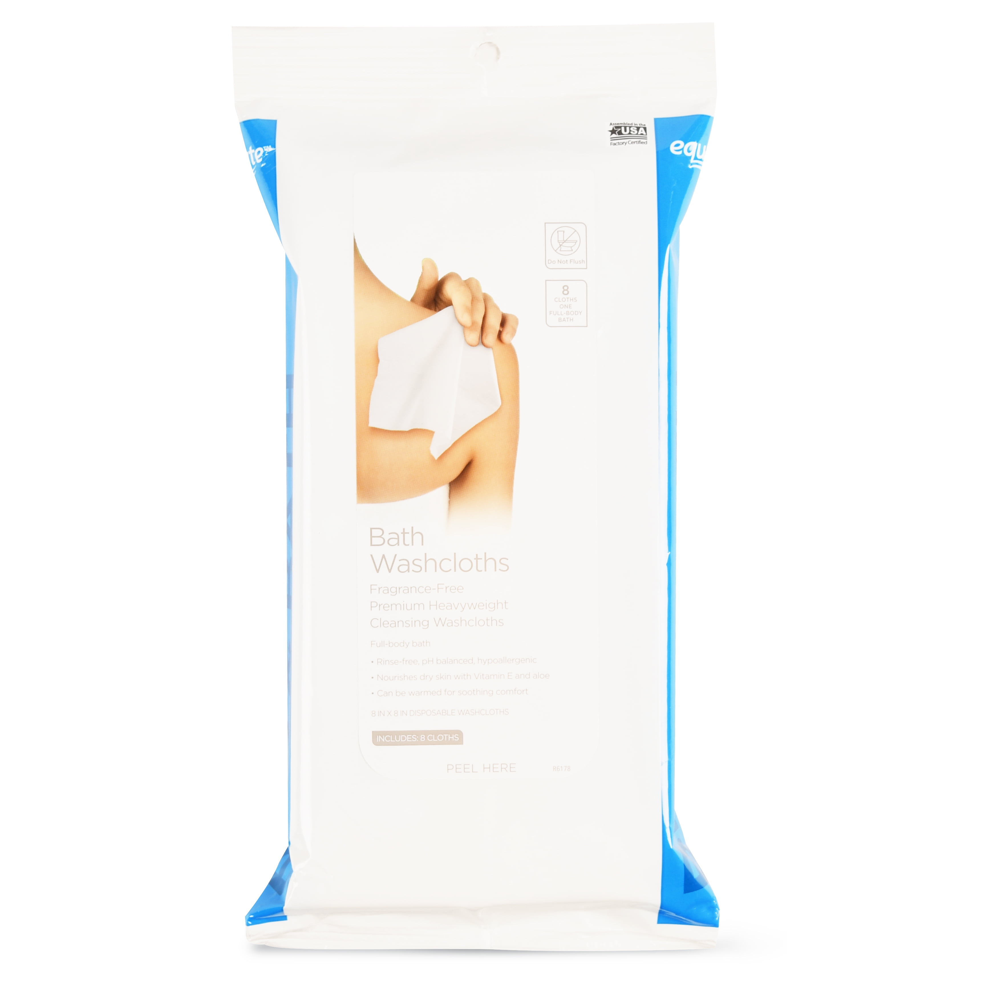 Equate Premium Heavyweight Cleansing Washcloths 8 Count Walmart Com
